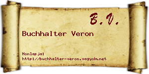 Buchhalter Veron névjegykártya